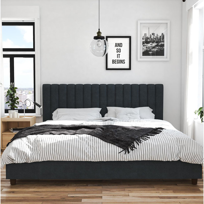 Novogratz Brittany Upholstered Platform Bed & Reviews Wayfair
